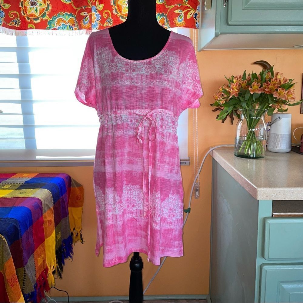 🆕margaritaville drawstring waist swimsuit cover-up in pink and in blue size XS